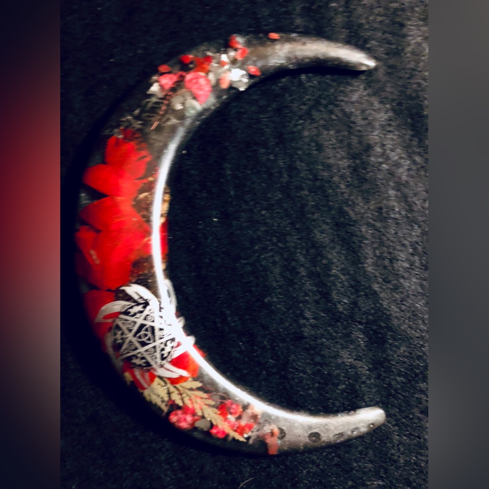 Handmade Crescent Moon Hairpin